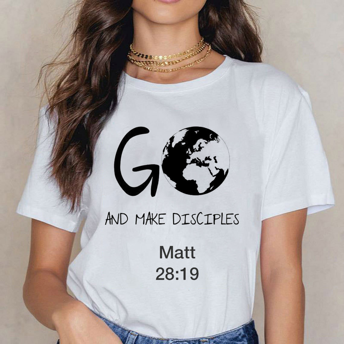 Go And Make Disciples Matt 28:19 Christian T-Shirt
