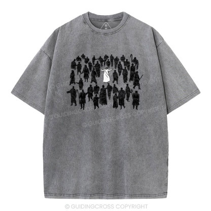 Go Into All The World Christian Washed T-Shirt