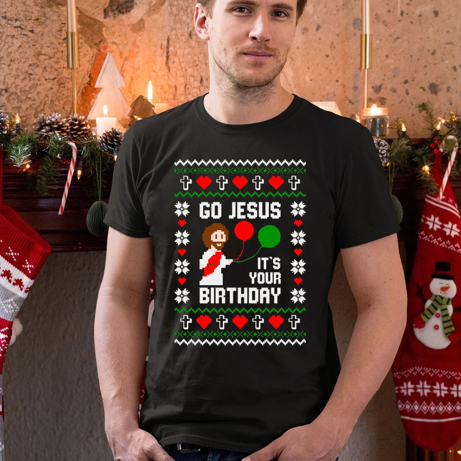 Go Jesus It Is Your Birthday Christmas Christian T-Shirt