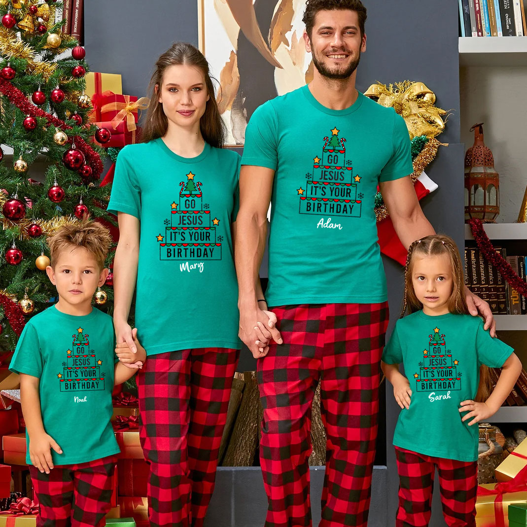 Go Jesus It's Your Birthday Christmas Family Matching Shirts