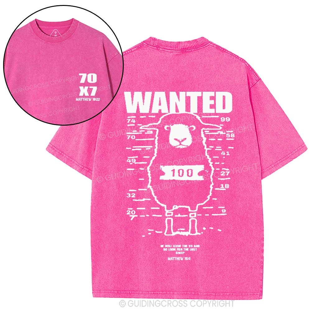 Go Look For The Lost Sheep Christian Washed T-Shirt