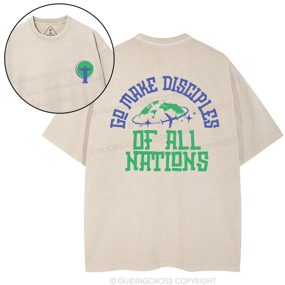 Double-sided sample washed T-Shirt Sale - GuidingCross