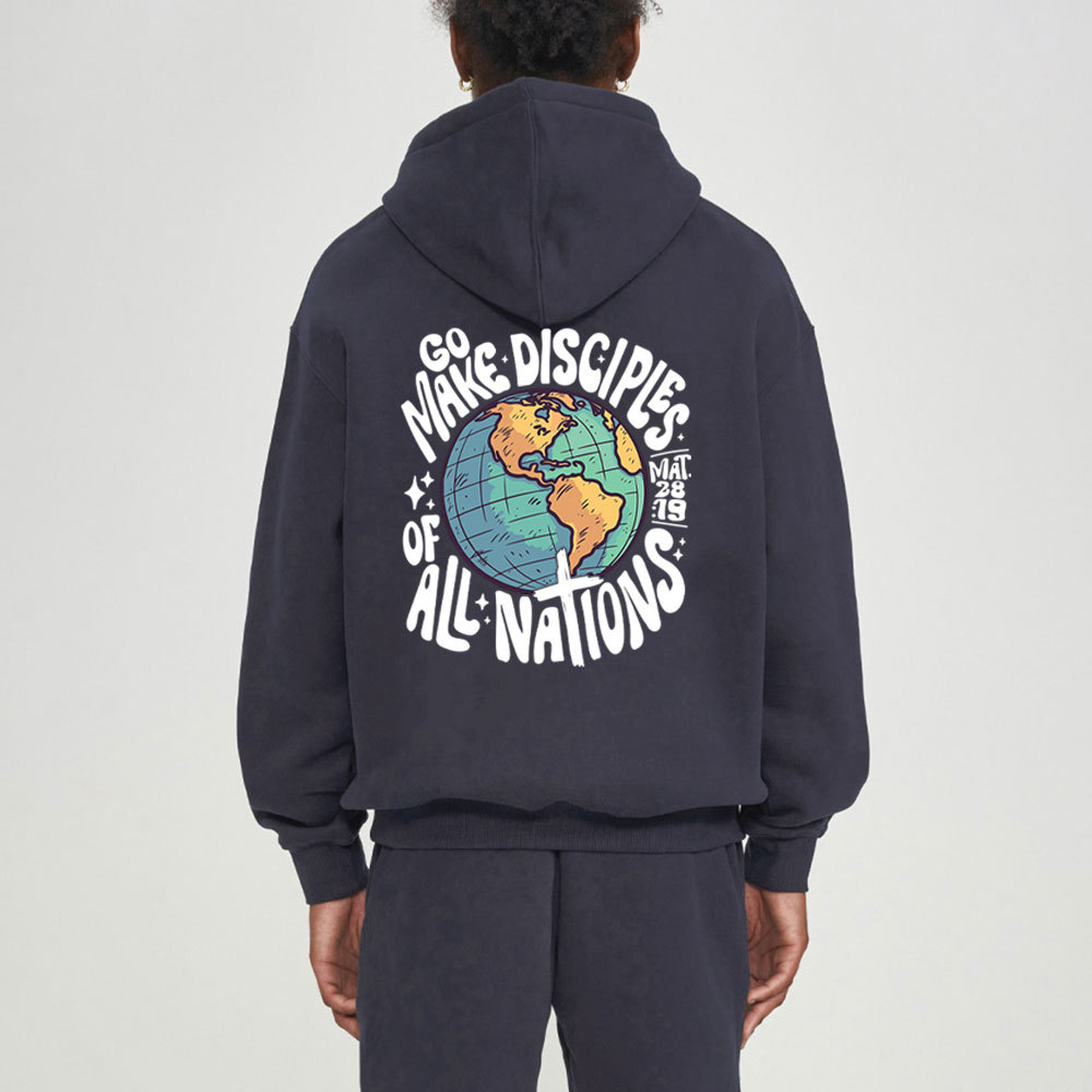 Go Make Disciples Of All Nations Christian Fleece Hoodie Set