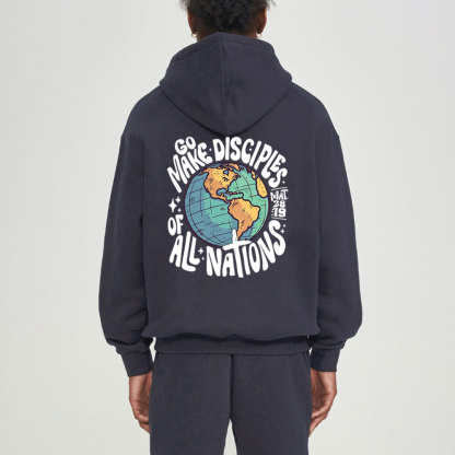 Go Make Disciples Of All Nations Christian Fleece Hoodie Set