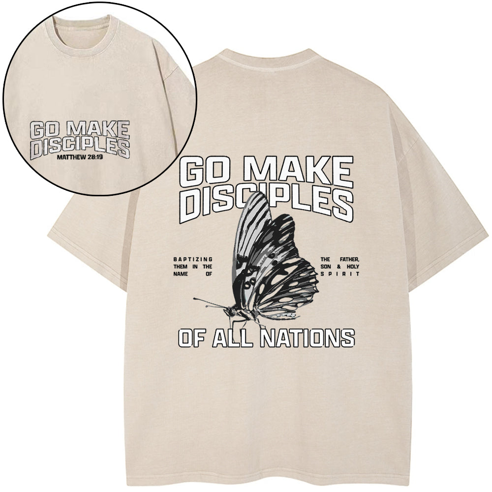 Go Make Disciples Washed T-Shirt