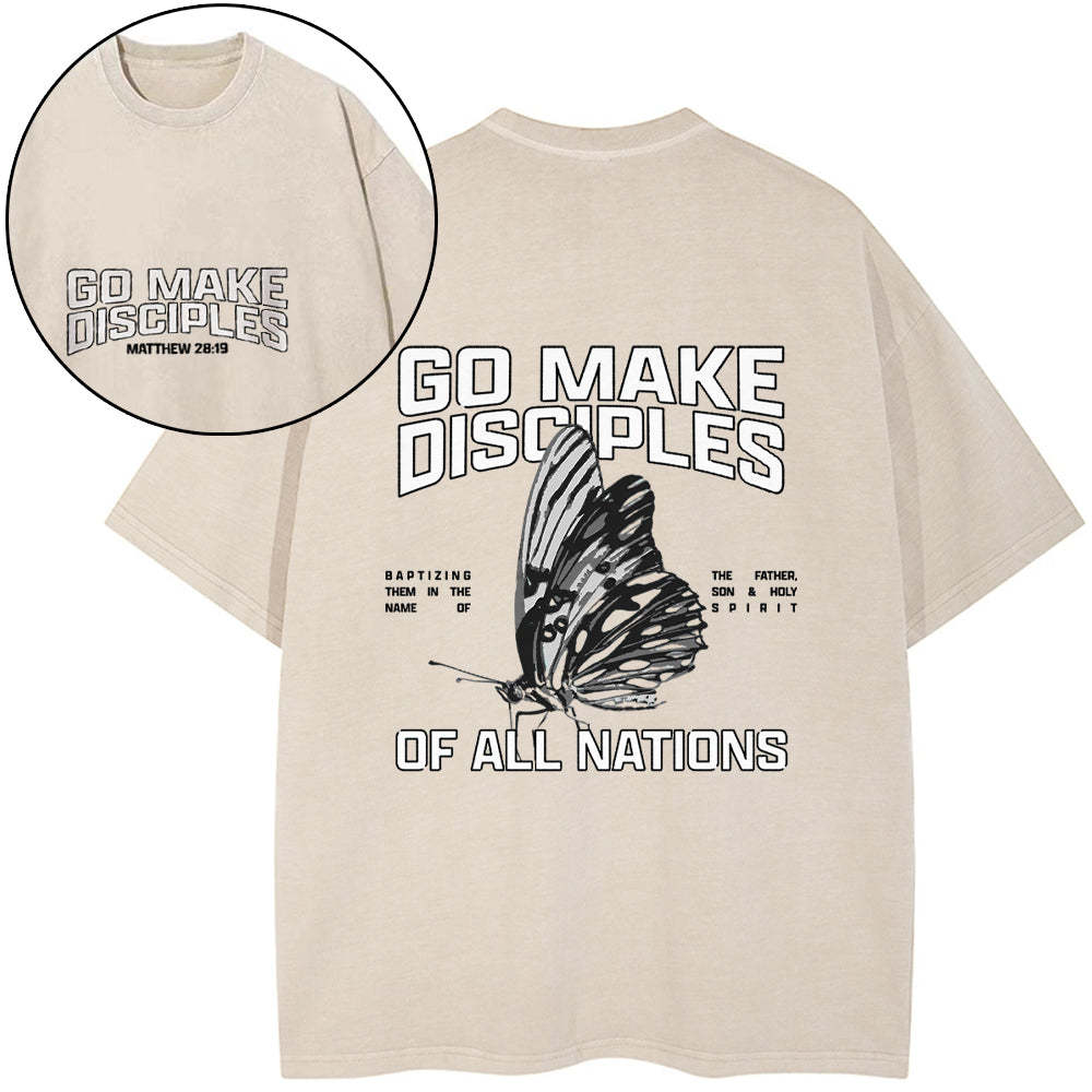 Go Make Disciples Washed T-Shirt