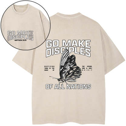 Go Make Disciples Washed T-Shirt