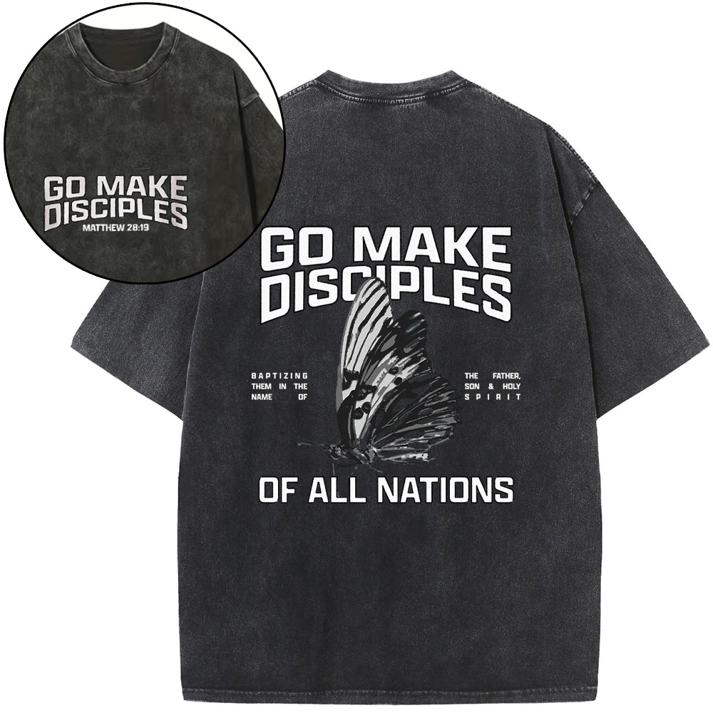 Go Make Disciples Washed T-Shirt