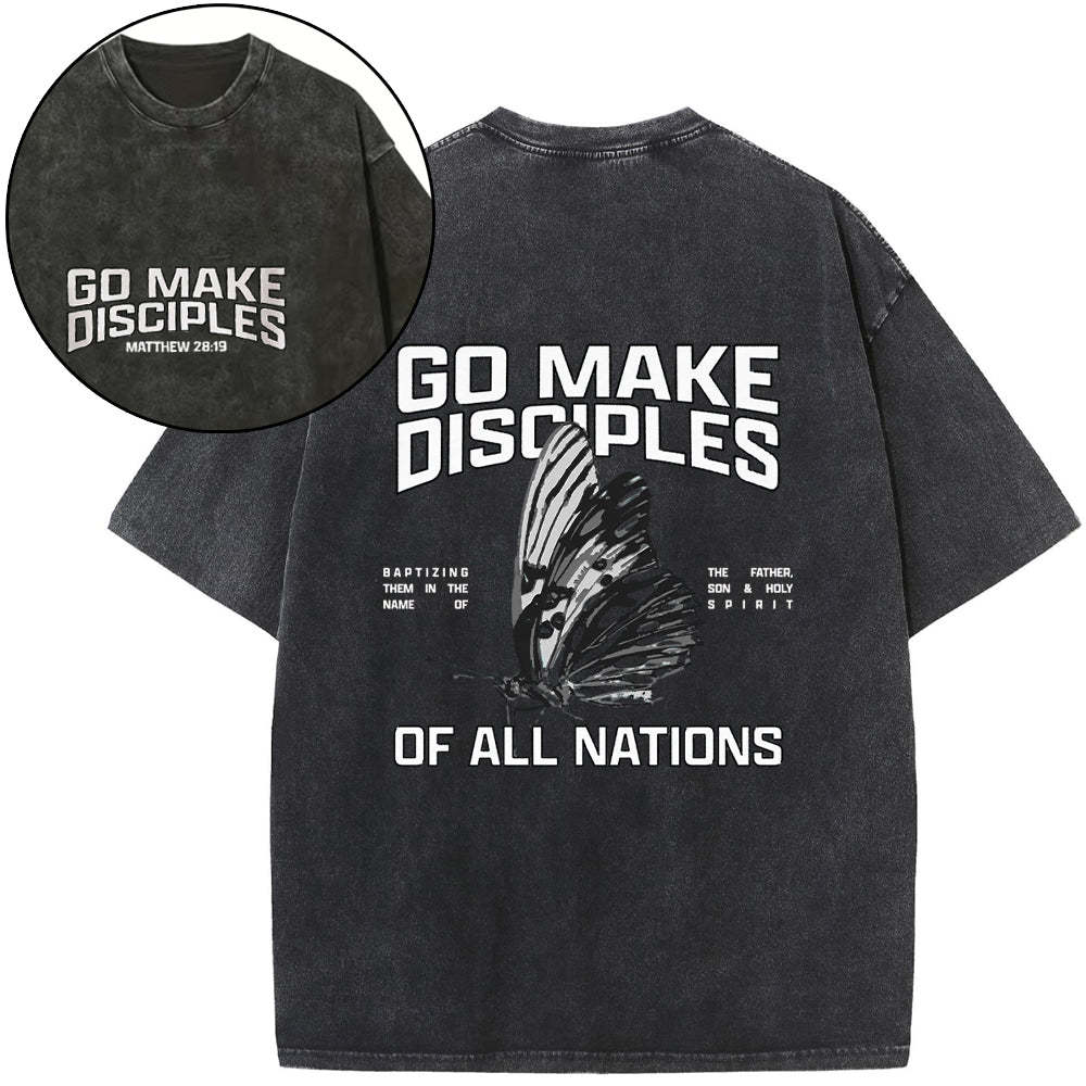 Go Make Disciples Washed T-Shirt