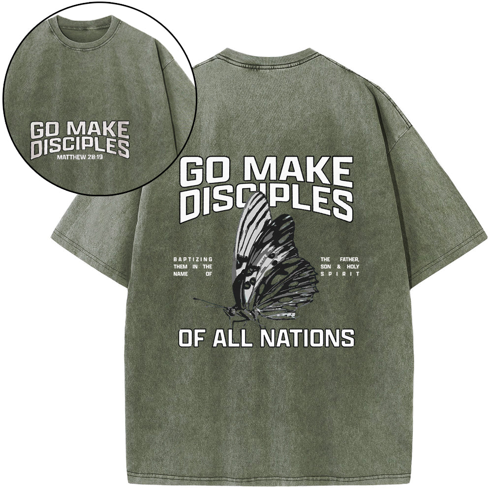 Go Make Disciples Washed T-Shirt