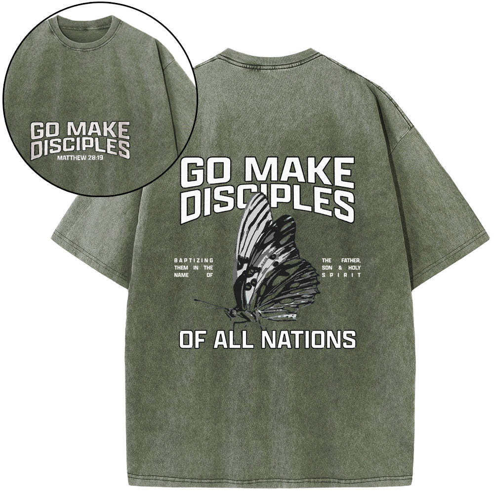 Go Make Disciples Washed T-Shirt