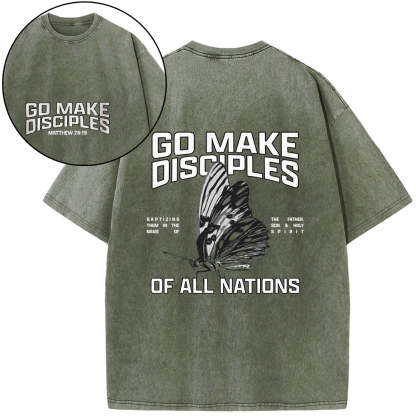 Go Make Disciples Washed T-Shirt