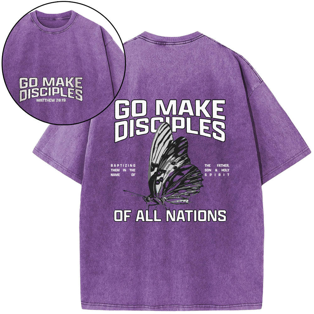 Go Make Disciples Washed T-Shirt