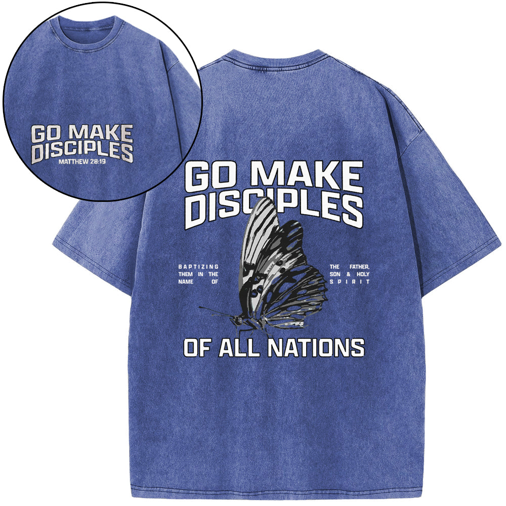 Go Make Disciples Washed T-Shirt