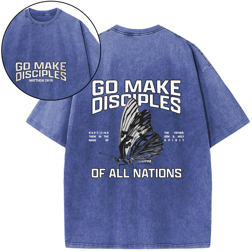 Go Make Disciples Washed T-Shirt