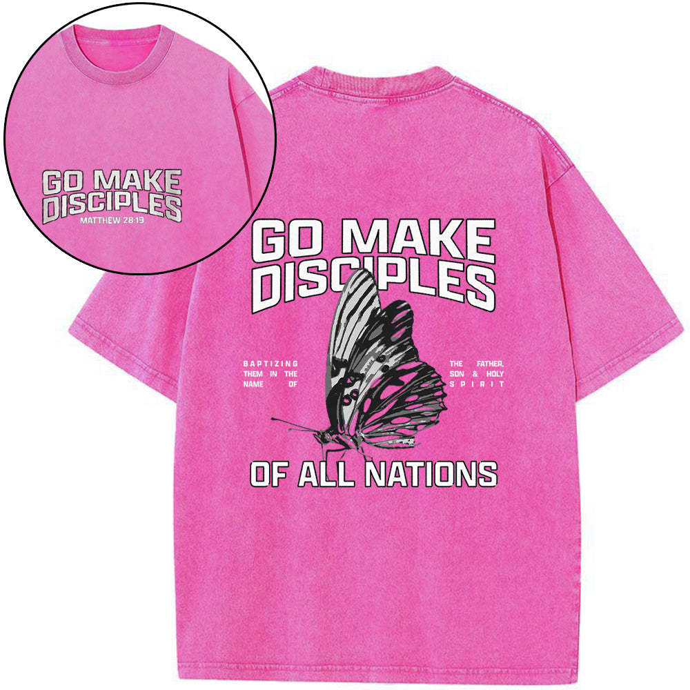 Go Make Disciples Washed T-Shirt