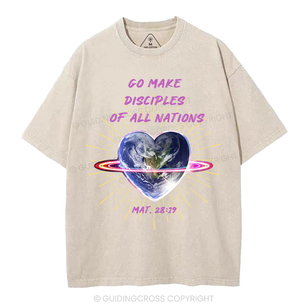 Peace Be Still Christian Washed T-Shirt Sale - GuidingCross