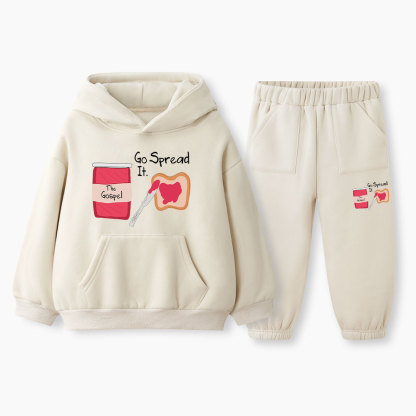 Go Spread It Christian Kid Fleece Hoodie Set