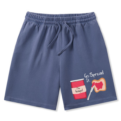 Go Spread It Christian Washed Shorts