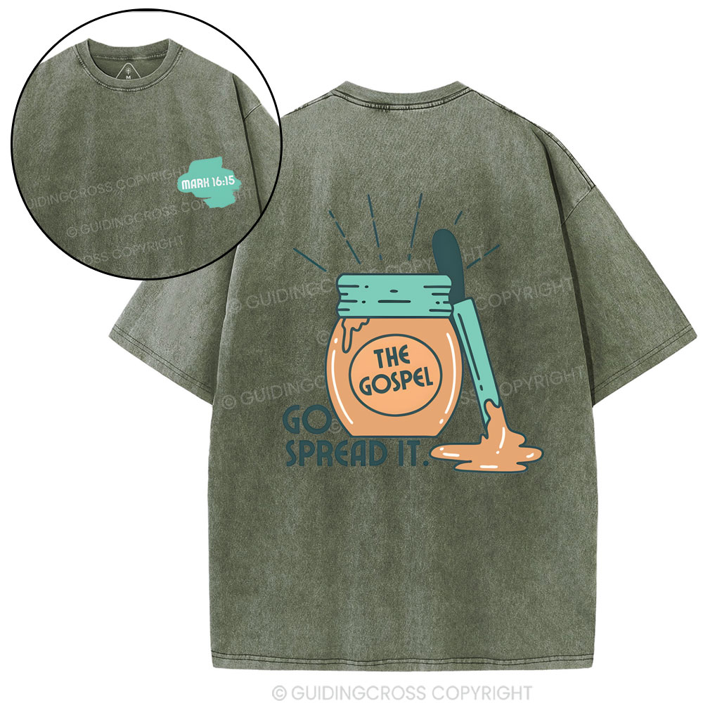 Double-sided sample washed T-Shirt Sale - GuidingCross