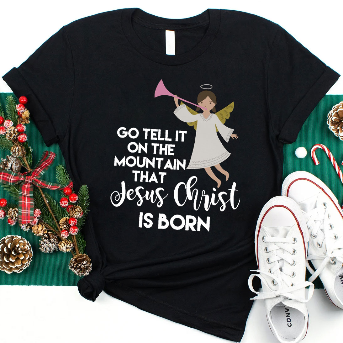 Go Tell It On The Mountain That Jesus Christian T-Shirt