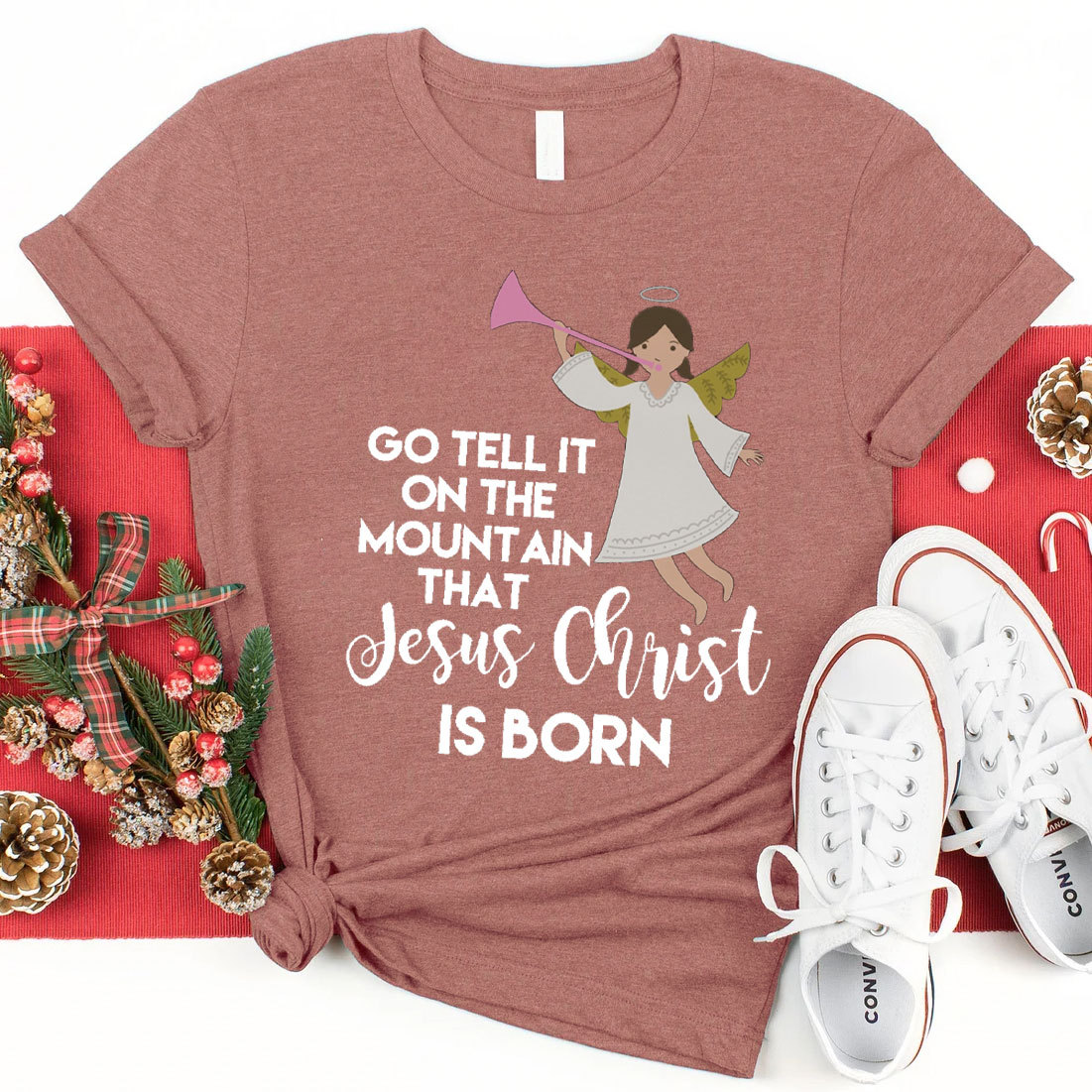 Go Tell It On The Mountain That Jesus Christian T-Shirt