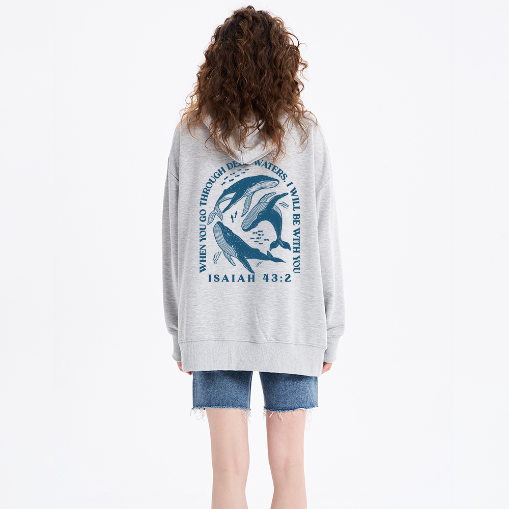 Go Through Deep Waters Classic Christian Hoodie