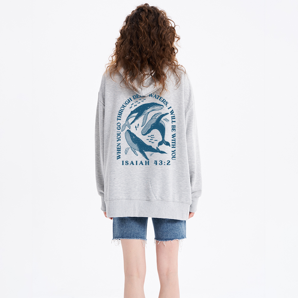 Go Through Deep Waters Classic Christian Hoodie
