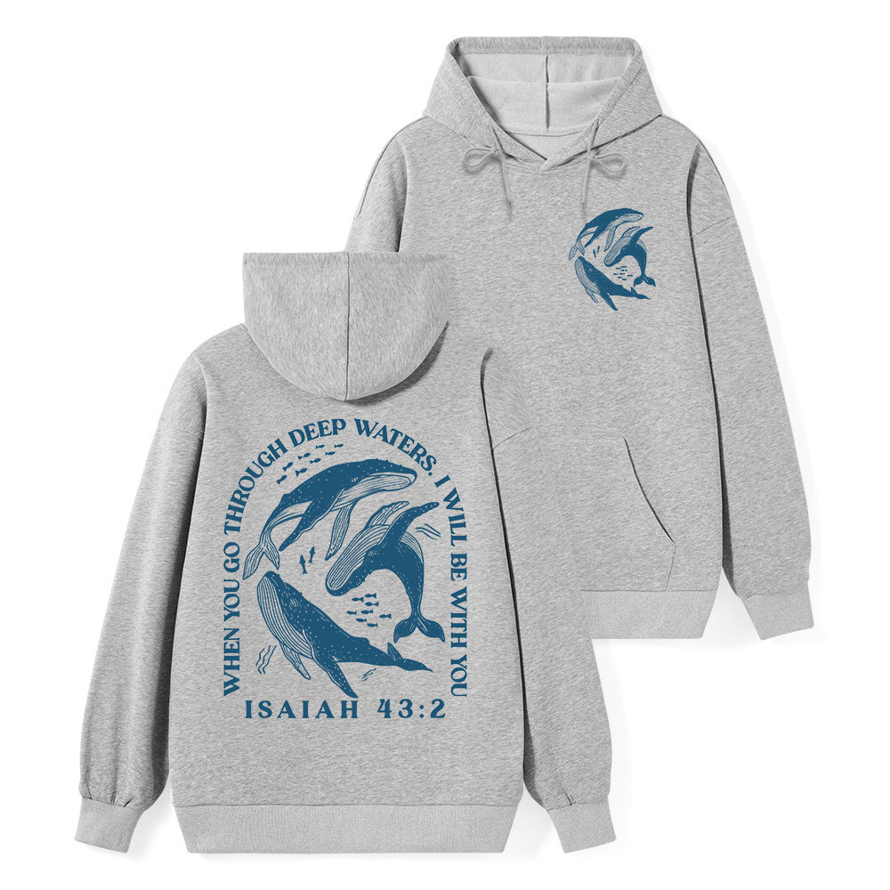 Go Through Deep Waters Classic Christian Hoodie