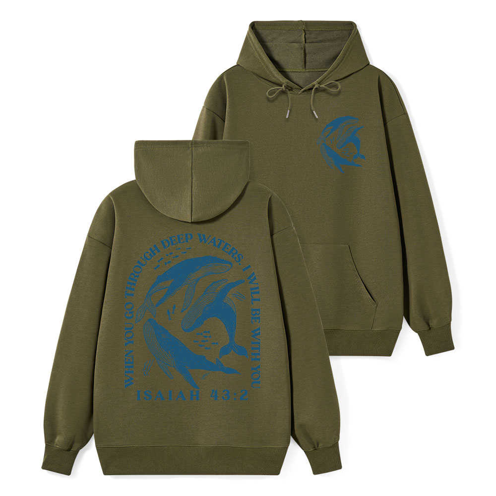 Go Through Deep Waters Classic Christian Hoodie