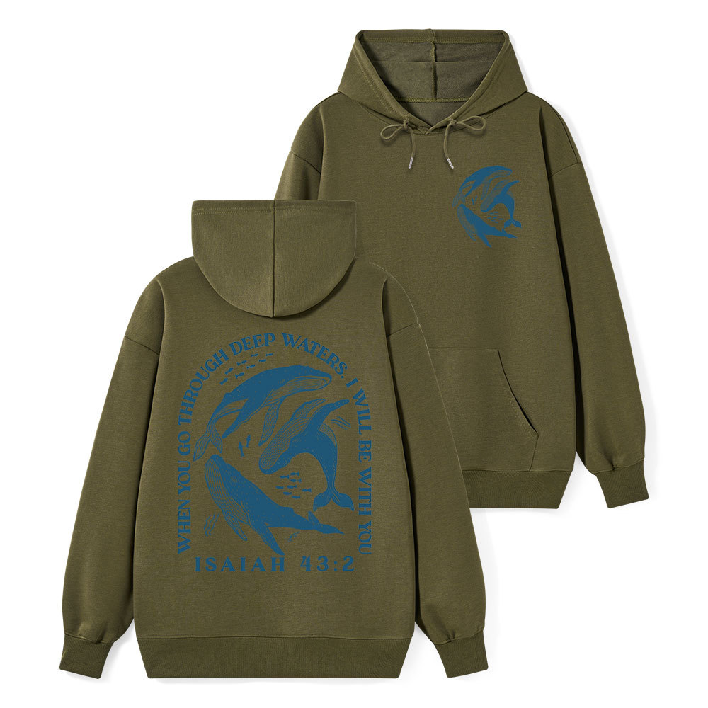 Go Through Deep Waters Classic Christian Hoodie
