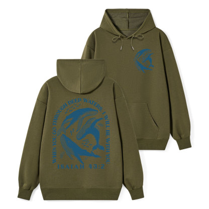 Go Through Deep Waters Classic Christian Hoodie