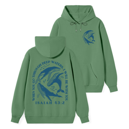 Go Through Deep Waters Classic Christian Hoodie
