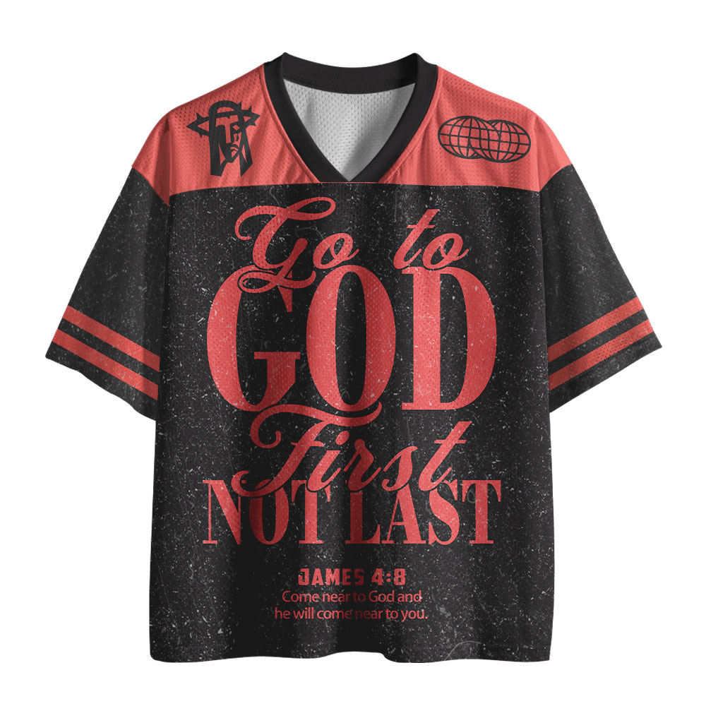 Go To God Christian Black Mesh Jersey