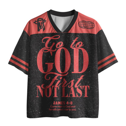 Go To God Christian Black Mesh Jersey