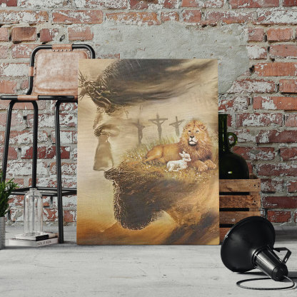 God Always Beside You Christian Canvas Wall Art