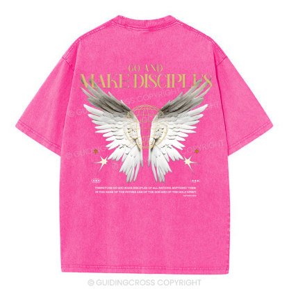God And Make Disciples Christian Washed T-Shirt