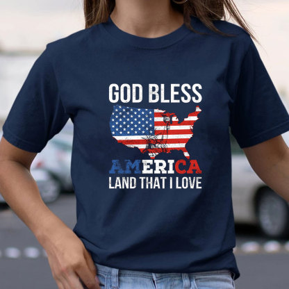 God Bless America Land That I Love Christian T-Shirt