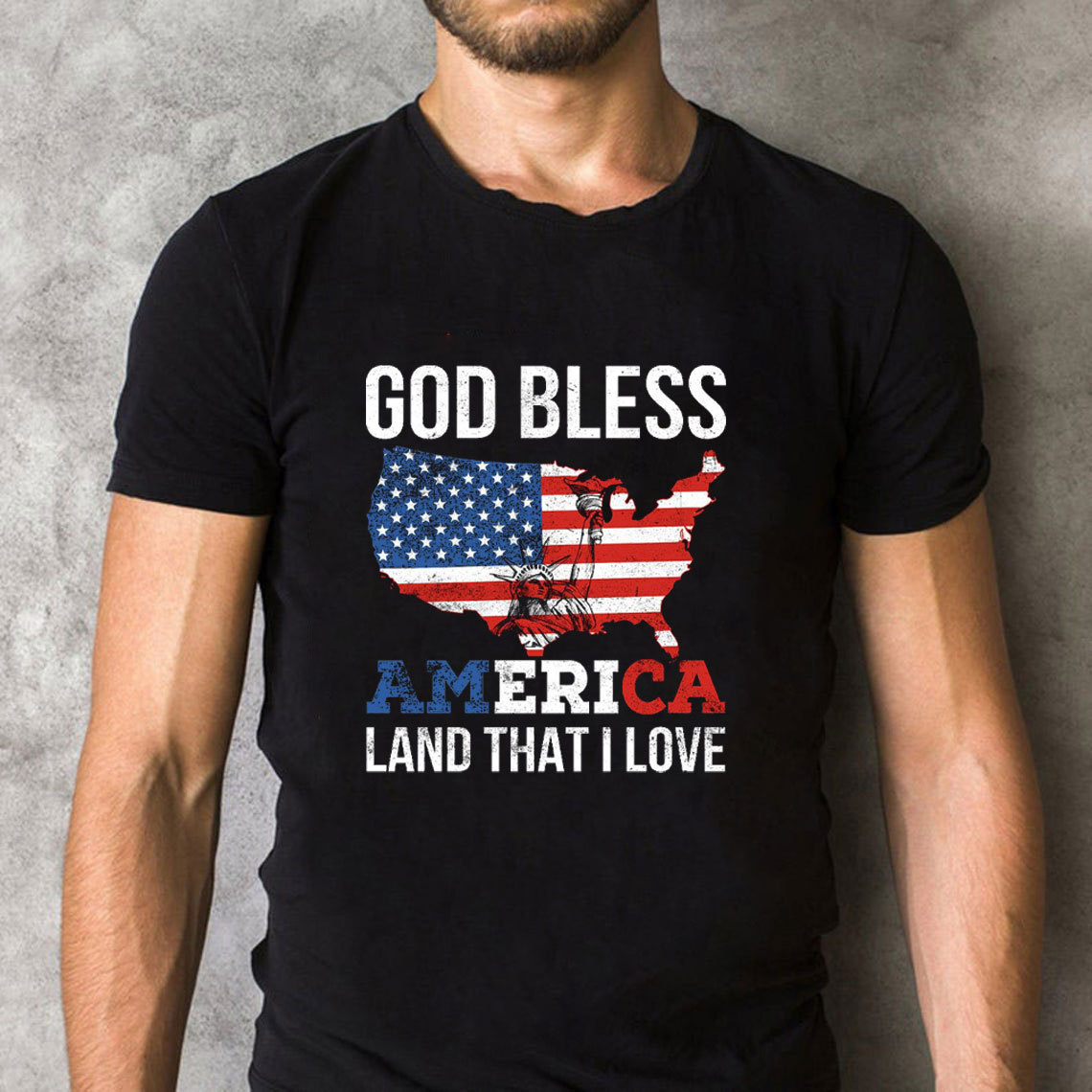 God Bless America Land That I Love Christian T-Shirt