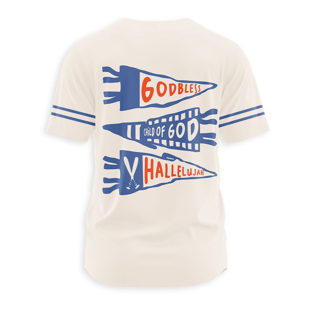 God Bless Christian Baseball Jersey