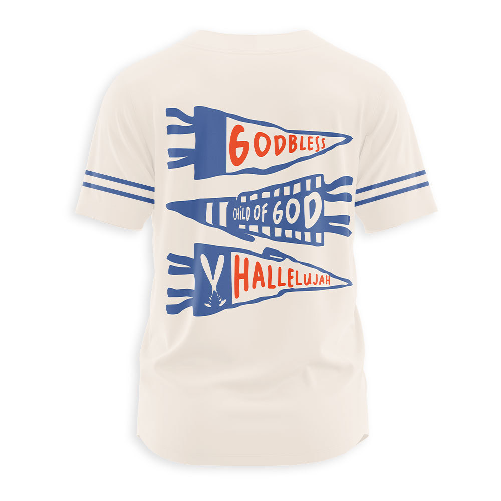God Bless Christian Baseball Jersey