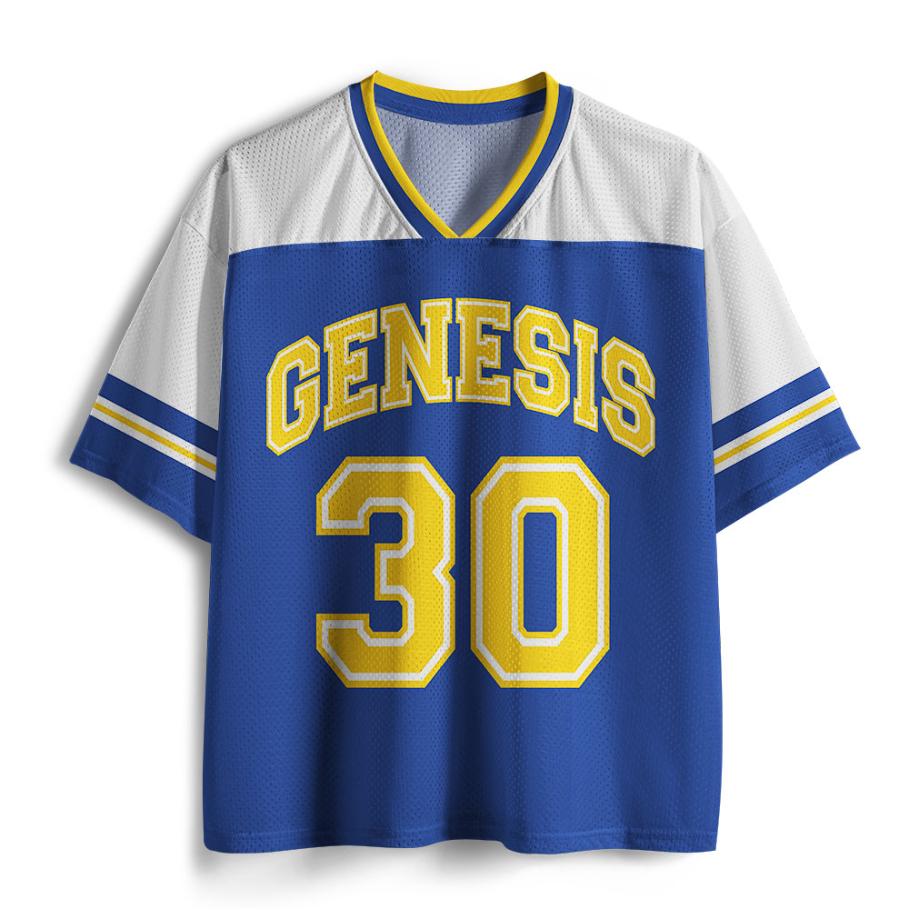 God Blessed Christian Blue Mesh Jersey