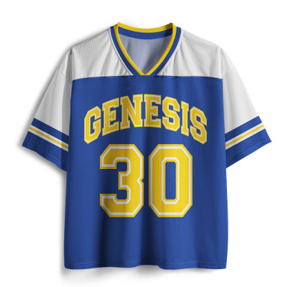 God Blessed Christian Blue Mesh Jersey