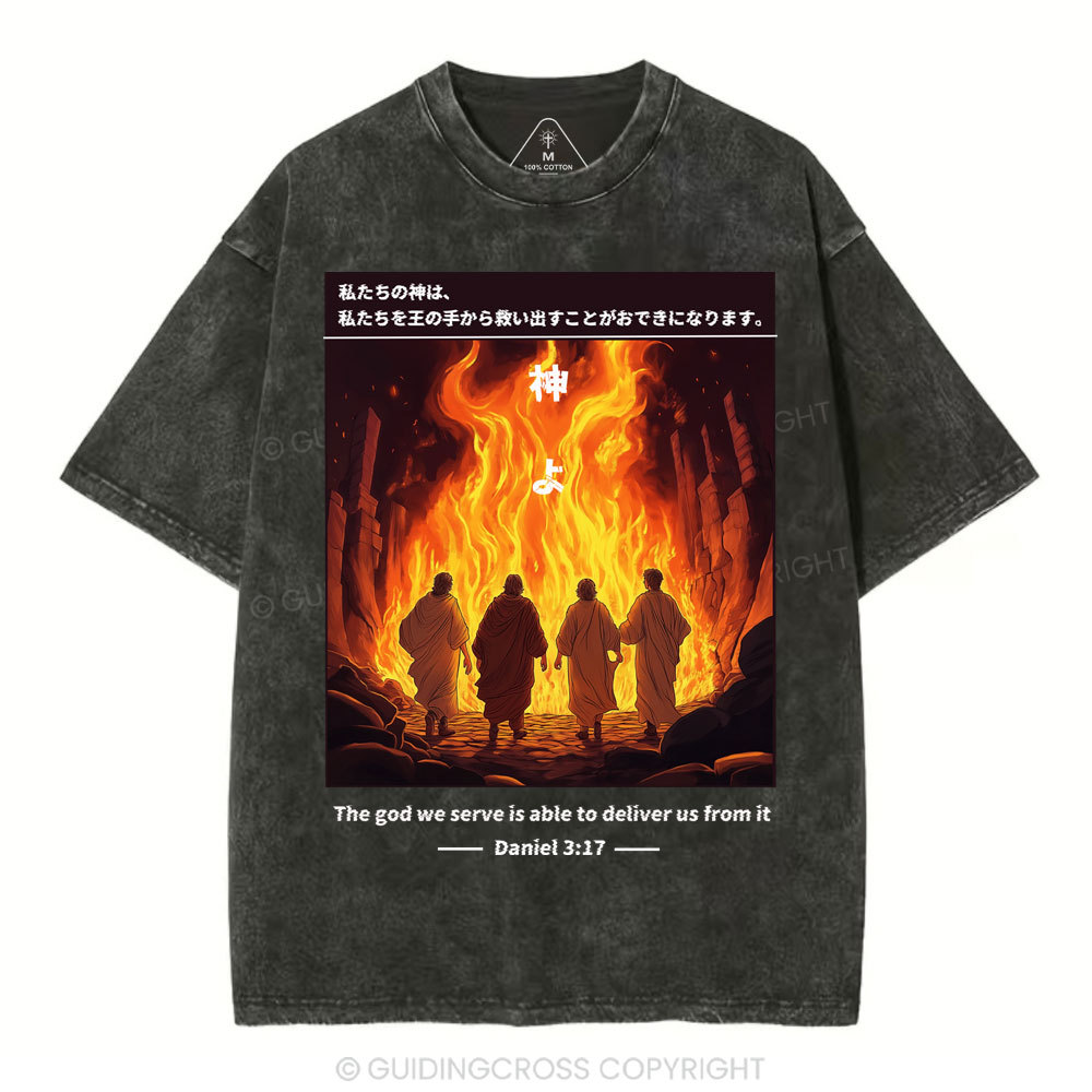 God Can Save Us Chirstian Washed T-SHirt