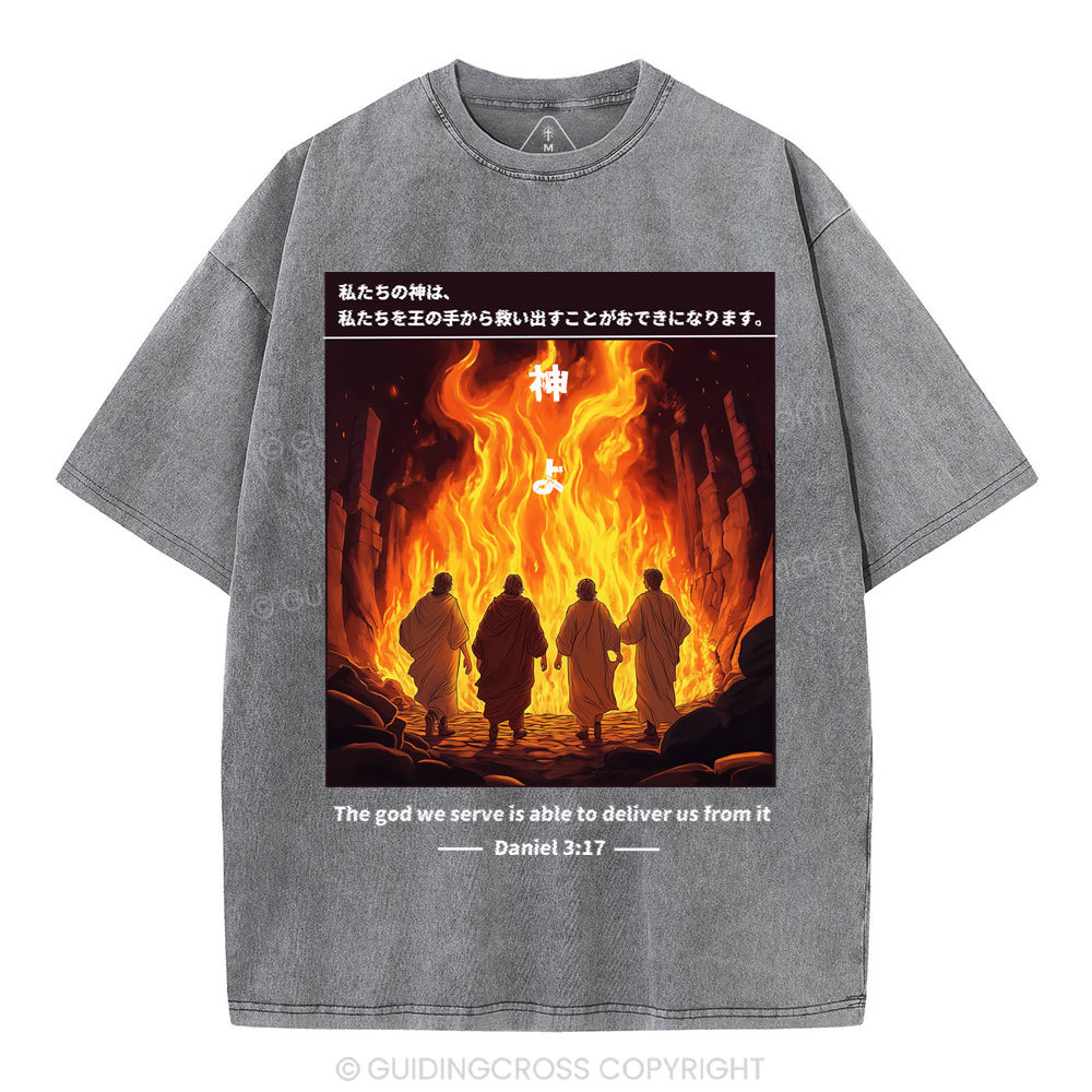 God Can Save Us Chirstian Washed T-SHirt