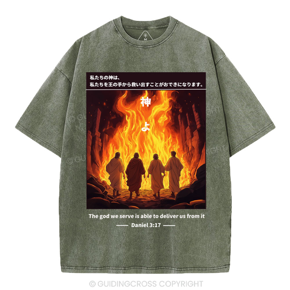 God Can Save Us Chirstian Washed T-SHirt