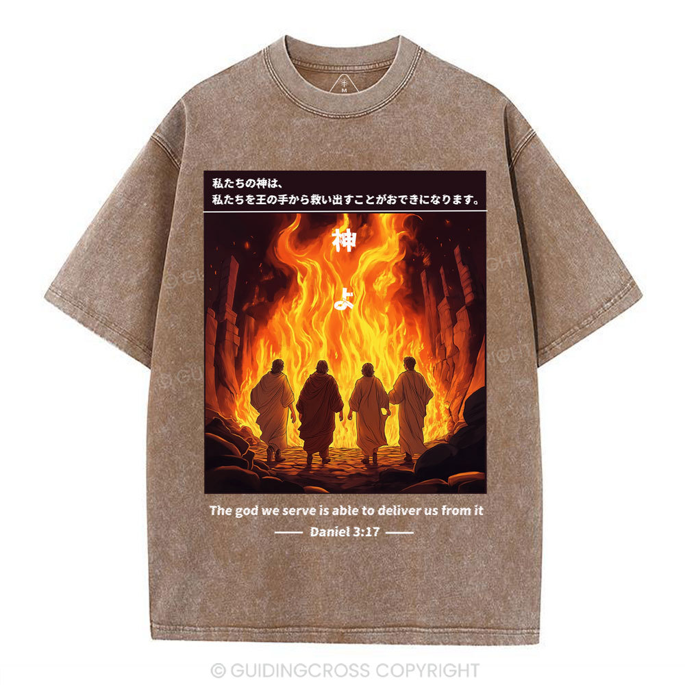 God Can Save Us Chirstian Washed T-SHirt