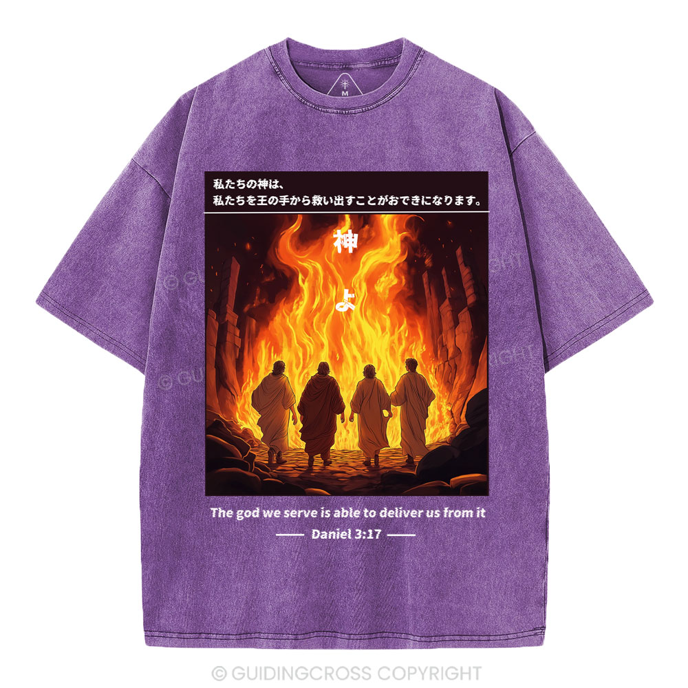 God Can Save Us Chirstian Washed T-SHirt