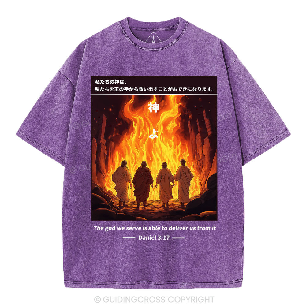 God Can Save Us Chirstian Washed T-SHirt