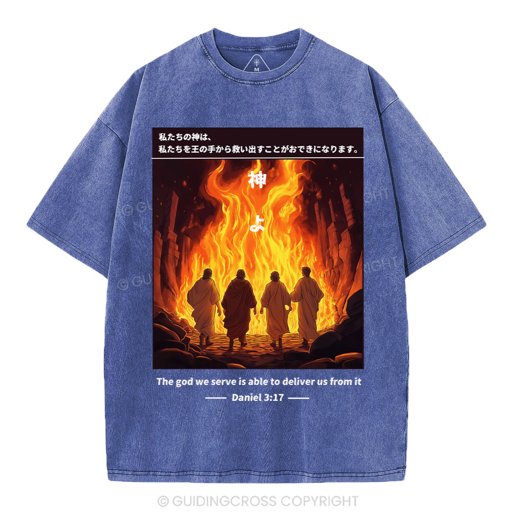 God Can Save Us Chirstian Washed T-SHirt